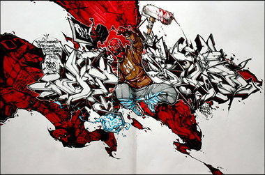 Graffiti Sketch - Photo by Q2OTD - OTD (2013)