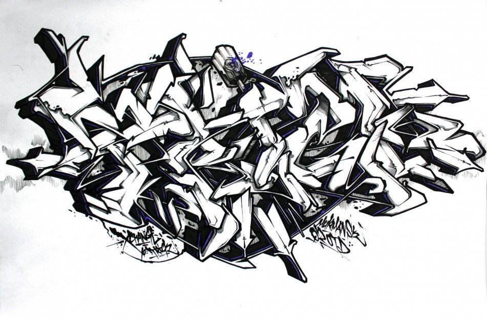 Graffiti Sketch - Photo by Q2OTD (2013)