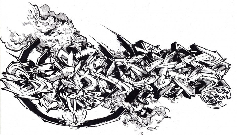 Graffiti Sketch - Photo by Q2OTD (2012)