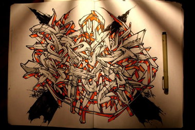 Graffiti Sketch - Photo by Q2OTD (2012)