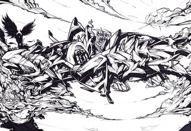 Graffiti Sketch - Photo by Q2OTD (2012)