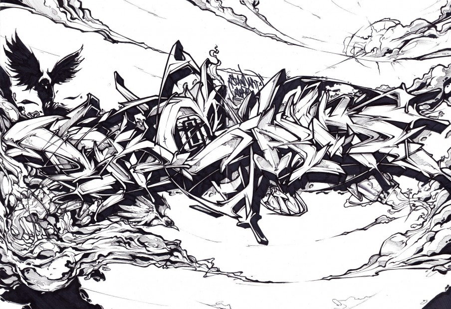 Graffiti Sketch - Photo by Q2OTD (2012)