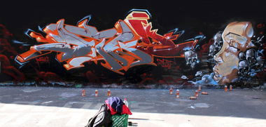 Graffiti Wall - Photo by Q2OTD - OTD, CREW, SPB (2013)