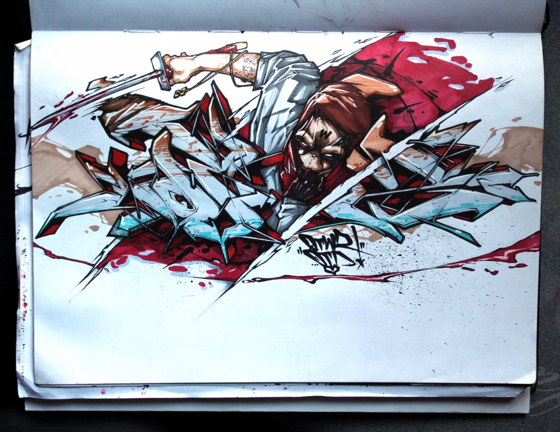 Graffiti Sketch - Photo by Q2OTD - OTD, SPB, S (2013)