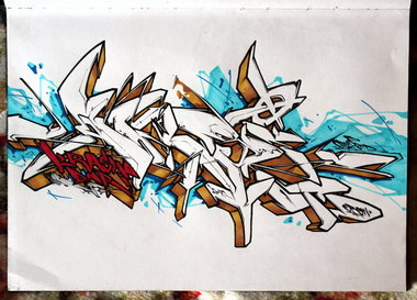 Graffiti Sketch - Photo by Q2OTD - AMSI, Q2, OTD (2013)