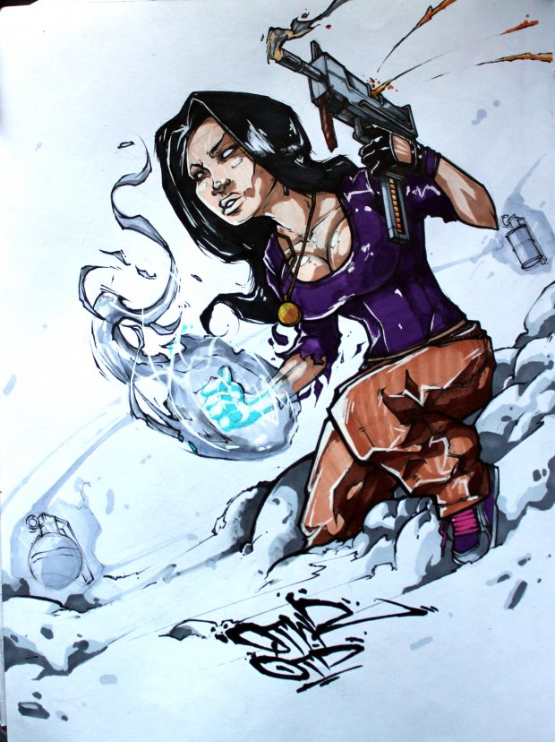 Graffiti Sketch - Photo by Q2OTD - q2, otd, art (2013)