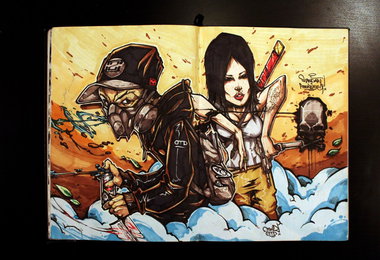 Graffiti Sketch - Photo by Q2OTD - q2, otd (2013)