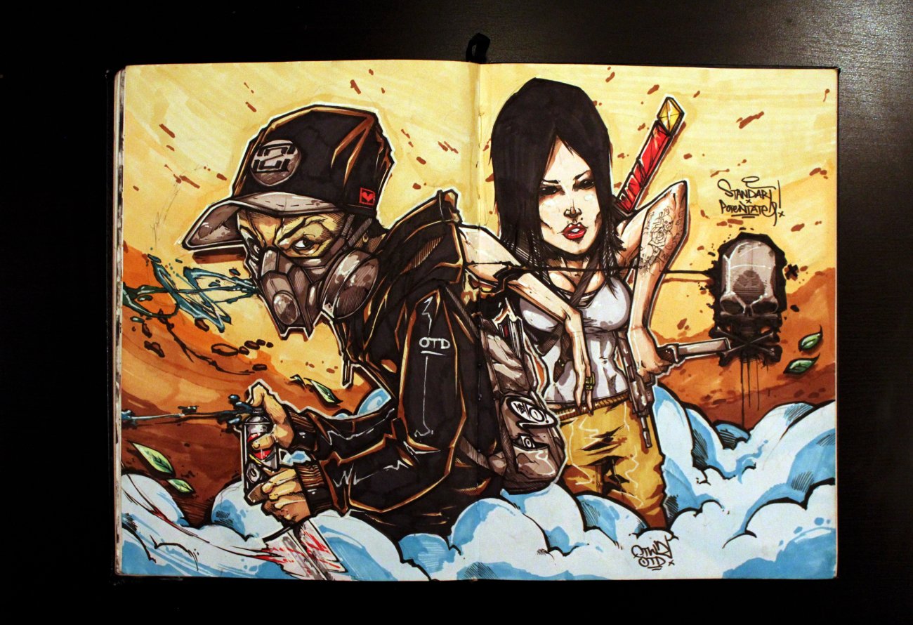 Graffiti Sketch - Photo by Q2OTD - q2, otd (2013)