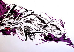 Graffiti Sketch - Photo by Q2OTD - Q2, OTD (2013)