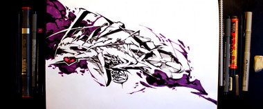 Graffiti Sketch - Photo by Q2OTD - Q2, OTD (2013)