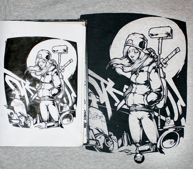 Graffiti Sketch - Photo by Q2OTD - Q2, OTD (2013)