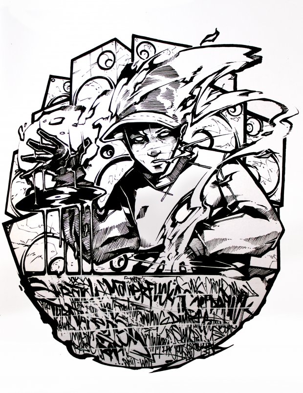 Graffiti Sketch - Photo by Q2OTD - Q2, OTD