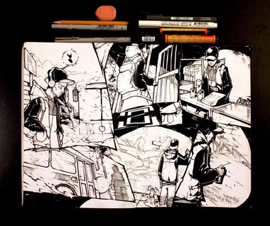 Graffiti Sketch - Photo by Q2OTD - Q2, OTD (2013)