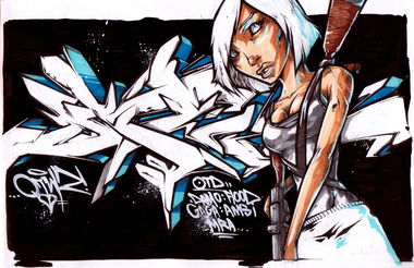 Graffiti Sketch - Photo by Q2OTD - otd (2013)