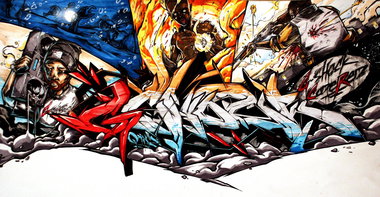 Graffiti Sketch - Photo by Q2OTD - Q2, OTD (2013)