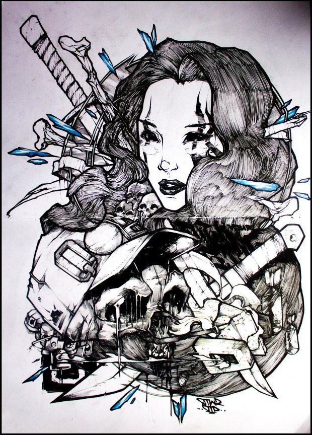 Graffiti Sketch - Photo by Q2OTD - otd (q2)