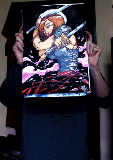 Graffiti Sketch - Photo by Q2OTD - OTD (2014)