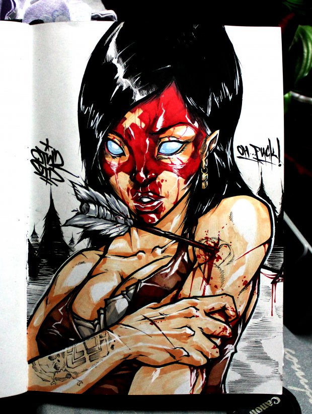 Graffiti Sketch - Photo by Q2OTD