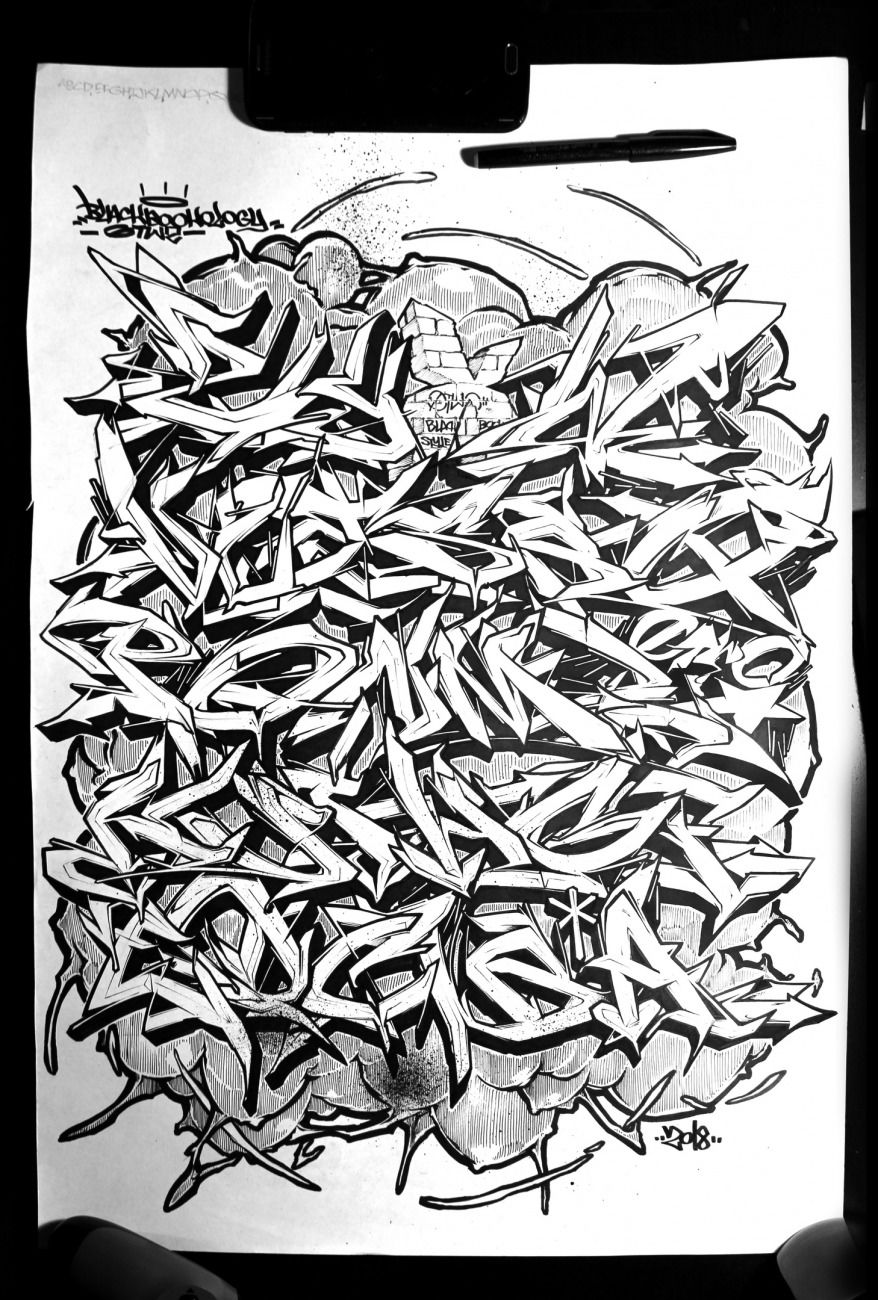 Graffiti Sketch - Photo by Q2OTD (2018)