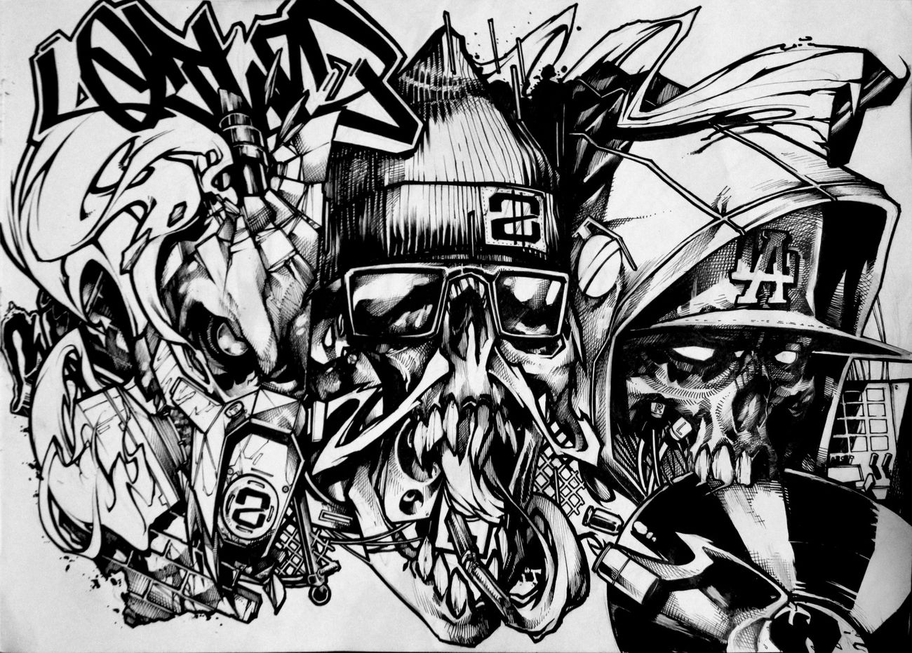 Graffiti Sketch - Photo by Q2OTD (2018)