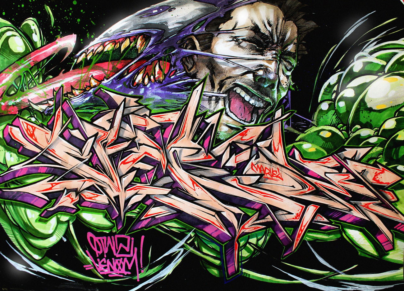 Graffiti Sketch - Photo by Q2OTD (2018)