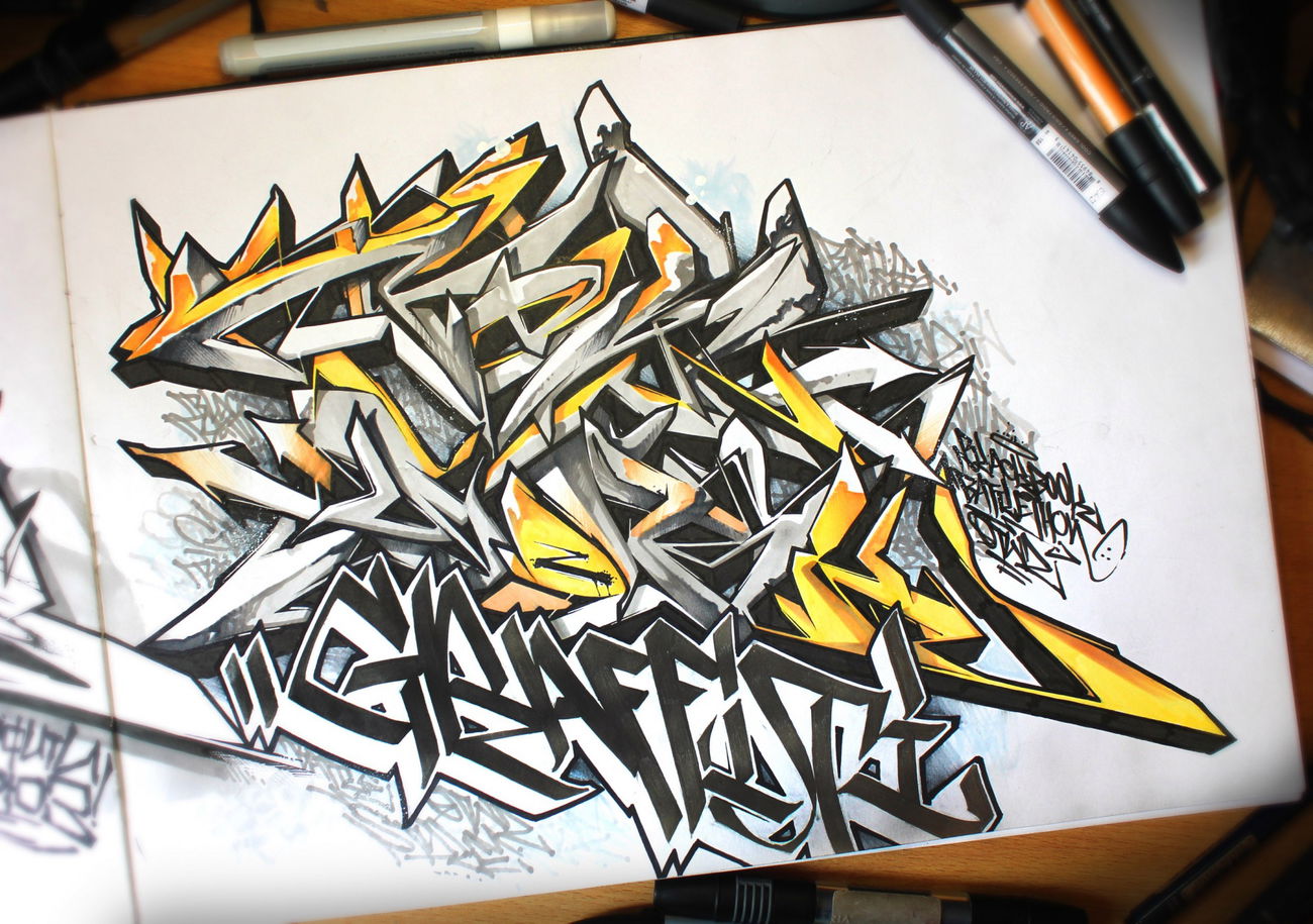 Graffiti Sketch - Photo by Q2OTD (2016)