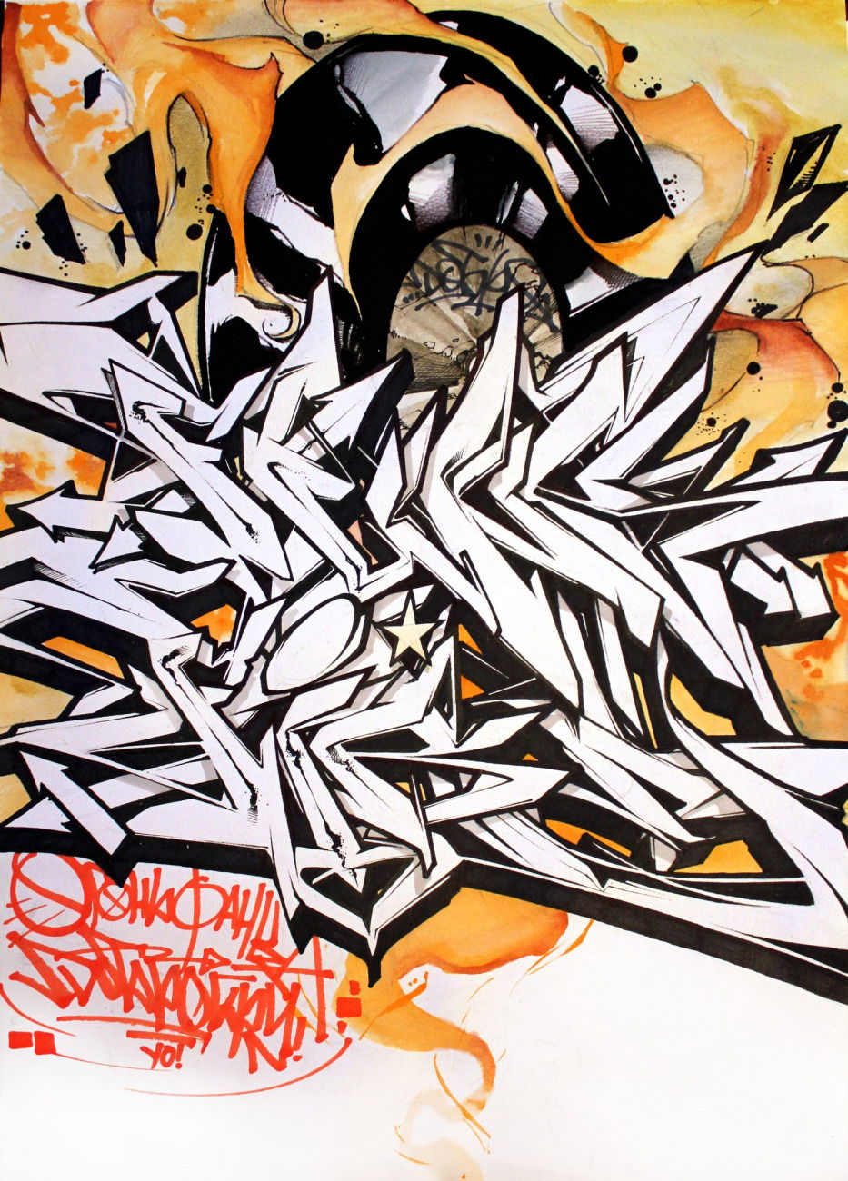 Graffiti Sketch - Photo by Q2OTD (2016)