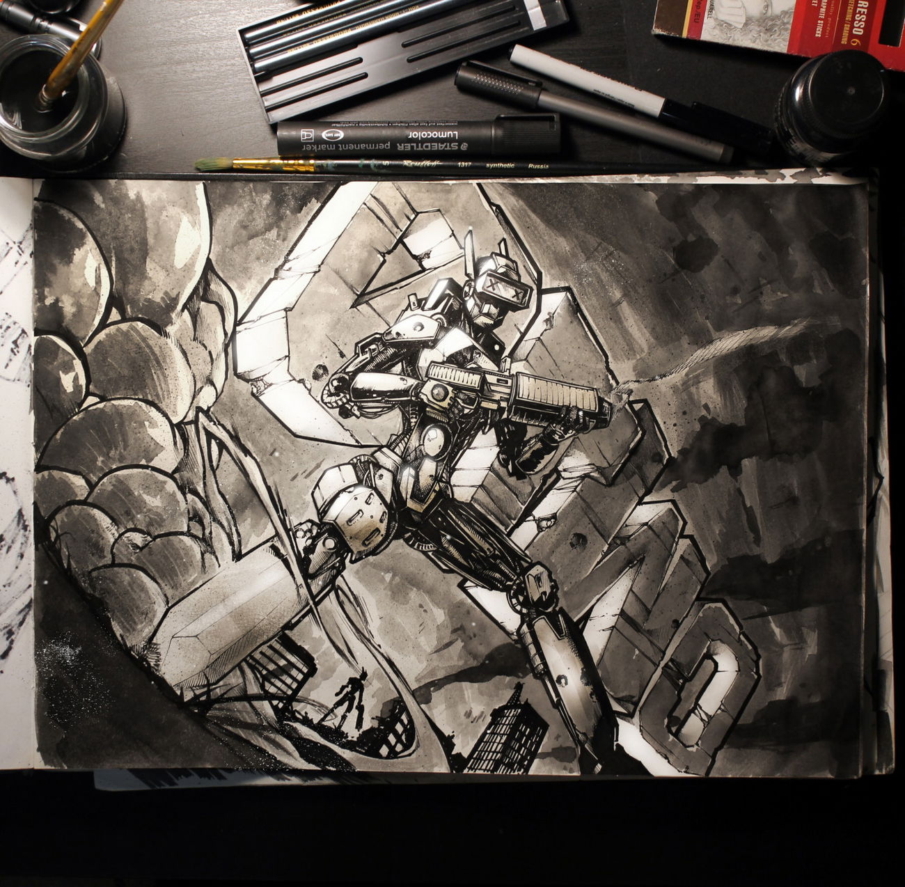 Graffiti Sketch - Photo by Q2OTD (2018)