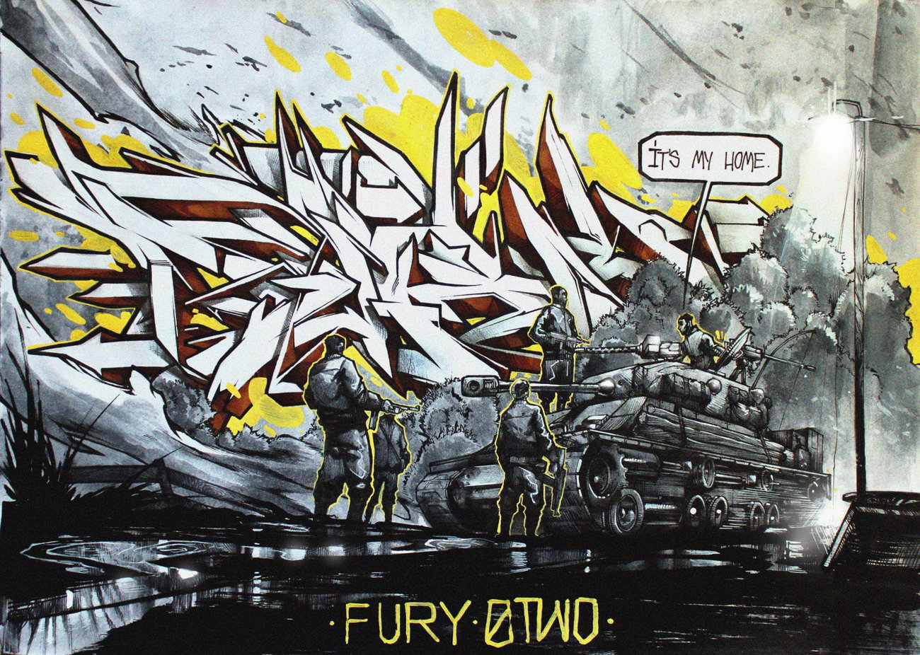 Graffiti Sketch - Photo by Q2OTD (2018)