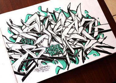 Graffiti Sketch - Photo by Q2OTD (2016)