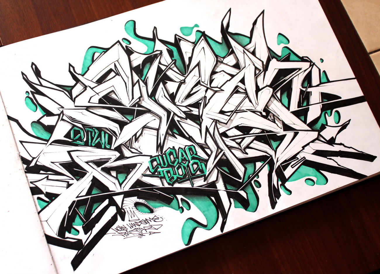 Graffiti Sketch - Photo by Q2OTD (2016)