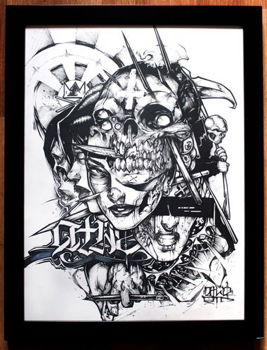 Graffiti Sketch - Photo by Q2OTD (2015)