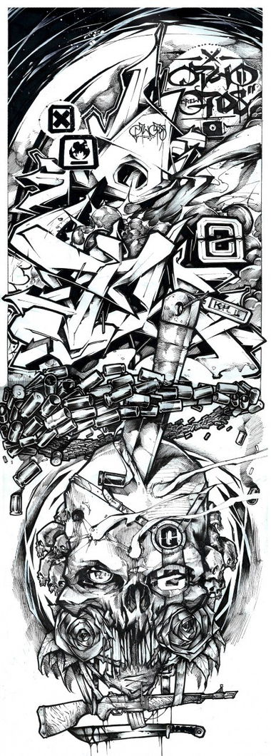 Graffiti Sketch - Photo by Q2OTD (2015)