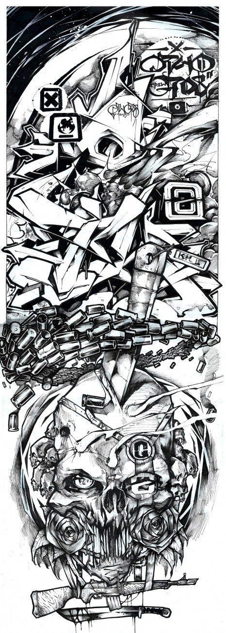 Graffiti Sketch - Photo by Q2OTD (2015)