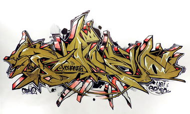 Graffiti Sketch - Photo by Q2OTD (2017)