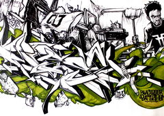 Graffiti Sketch - Photo by Q2OTD (2016)