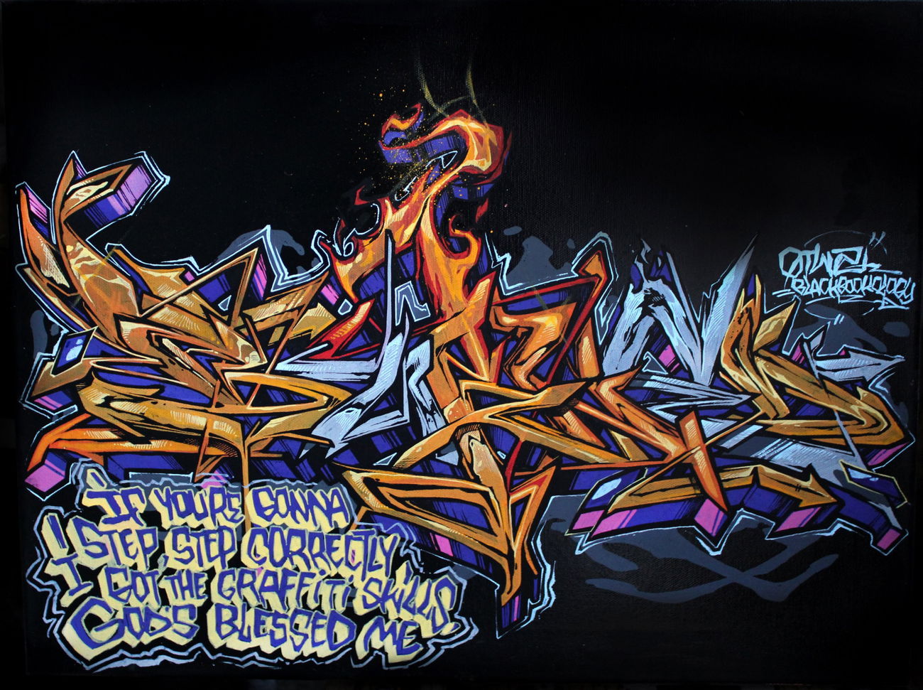 Graffiti Artwork - Photo by Q2OTD (2017)