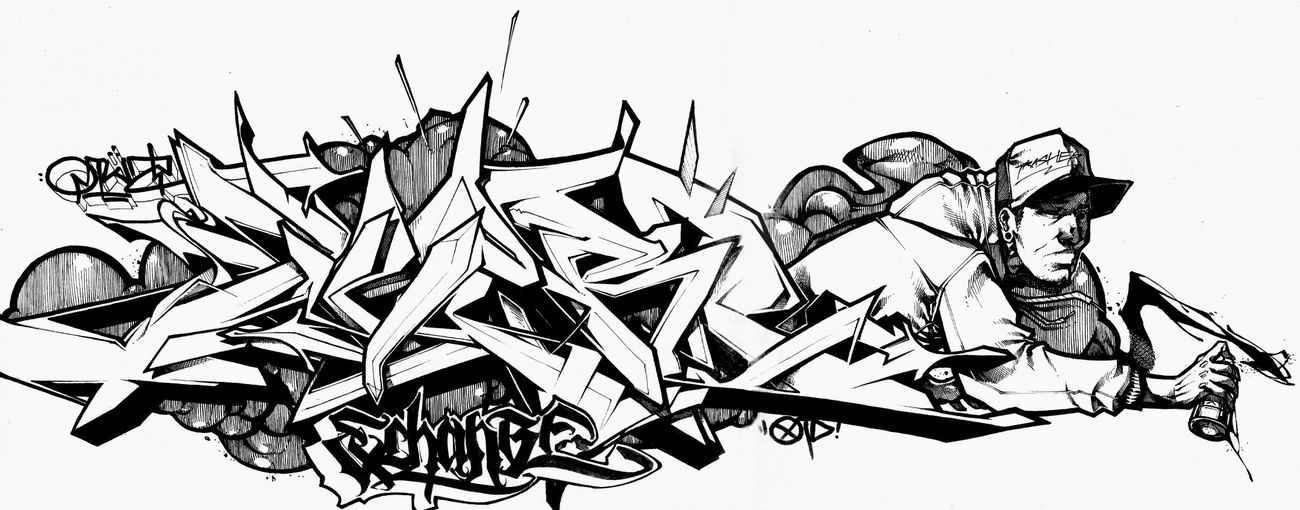 Graffiti Sketch - Photo by Q2OTD (2015)