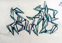 Graffiti Sketch - Photo by QNT - Fruits (2015)