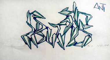 Graffiti Sketch - Photo by QNT - Fruits (2015)