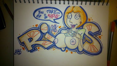 Graffiti Sketch - Photo by QRios - Kiel, Sjk, Rios (2014)