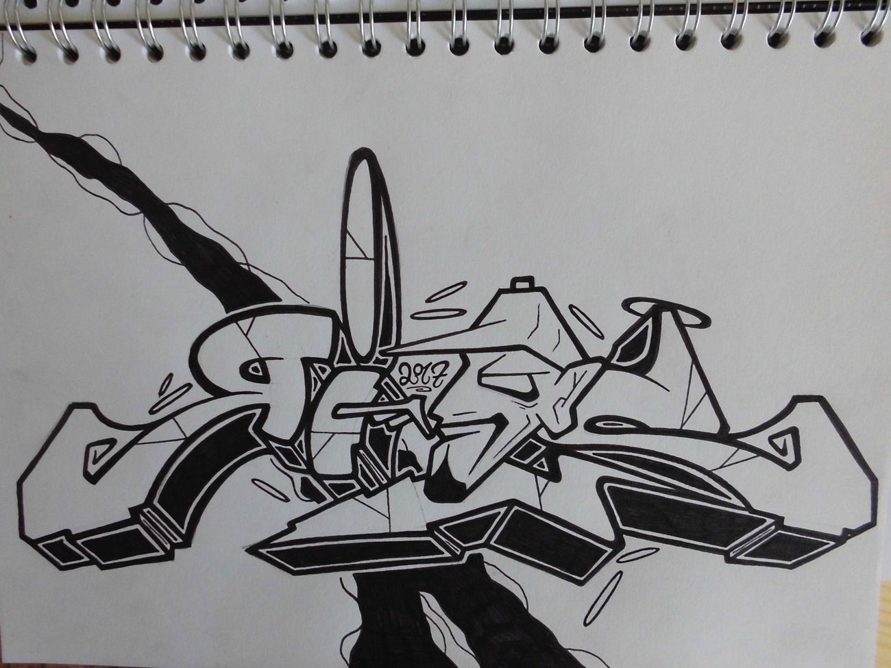 Graffiti Sketch - Photo by QRios - Q, Rios, Blackbook (2017)