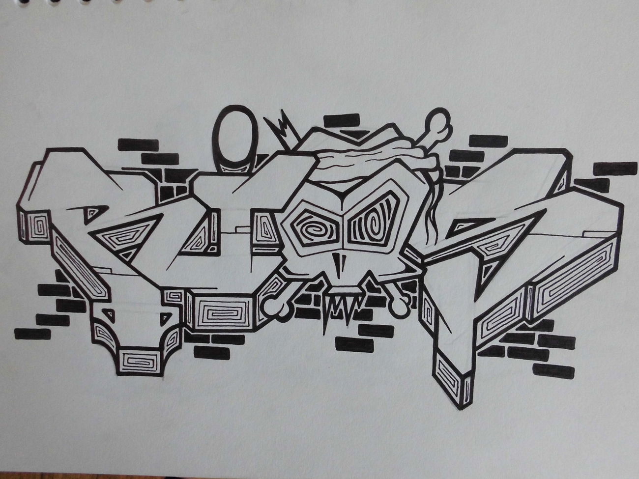 Graffiti Sketch - Photo by QRios - Q, Rios, Blackbook (2017)