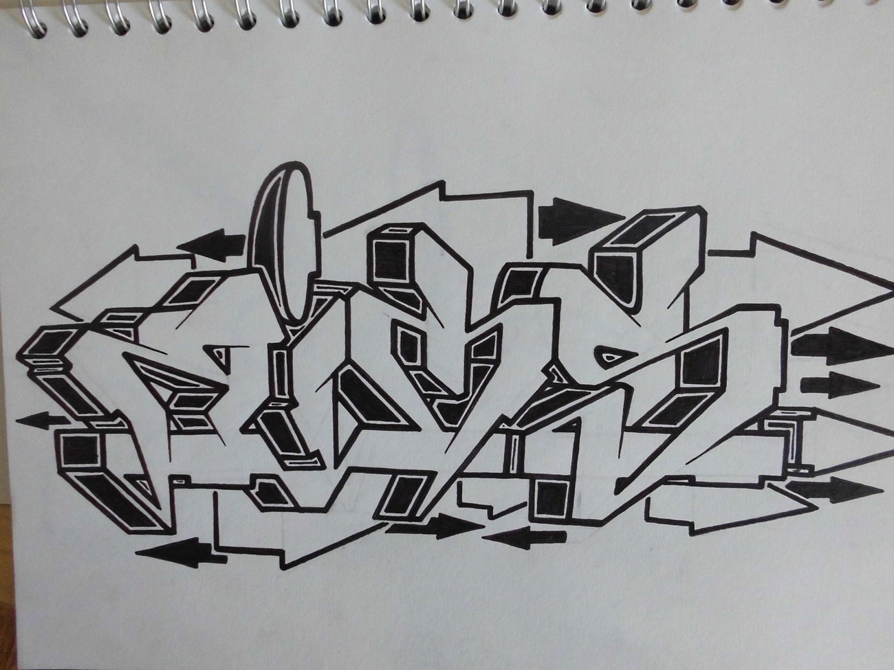 Graffiti Sketch - Photo by QRios - Q, Rios, Blackbook (2017)