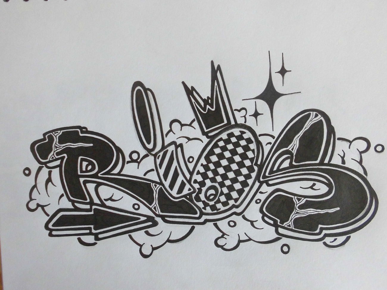 Graffiti Sketch - Photo by QRios - Q, Rios, Blackbook (2017)