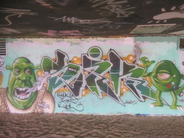 Graffiti Wall - Photo by QRios - Sjk, Kiel, Rios (2015)