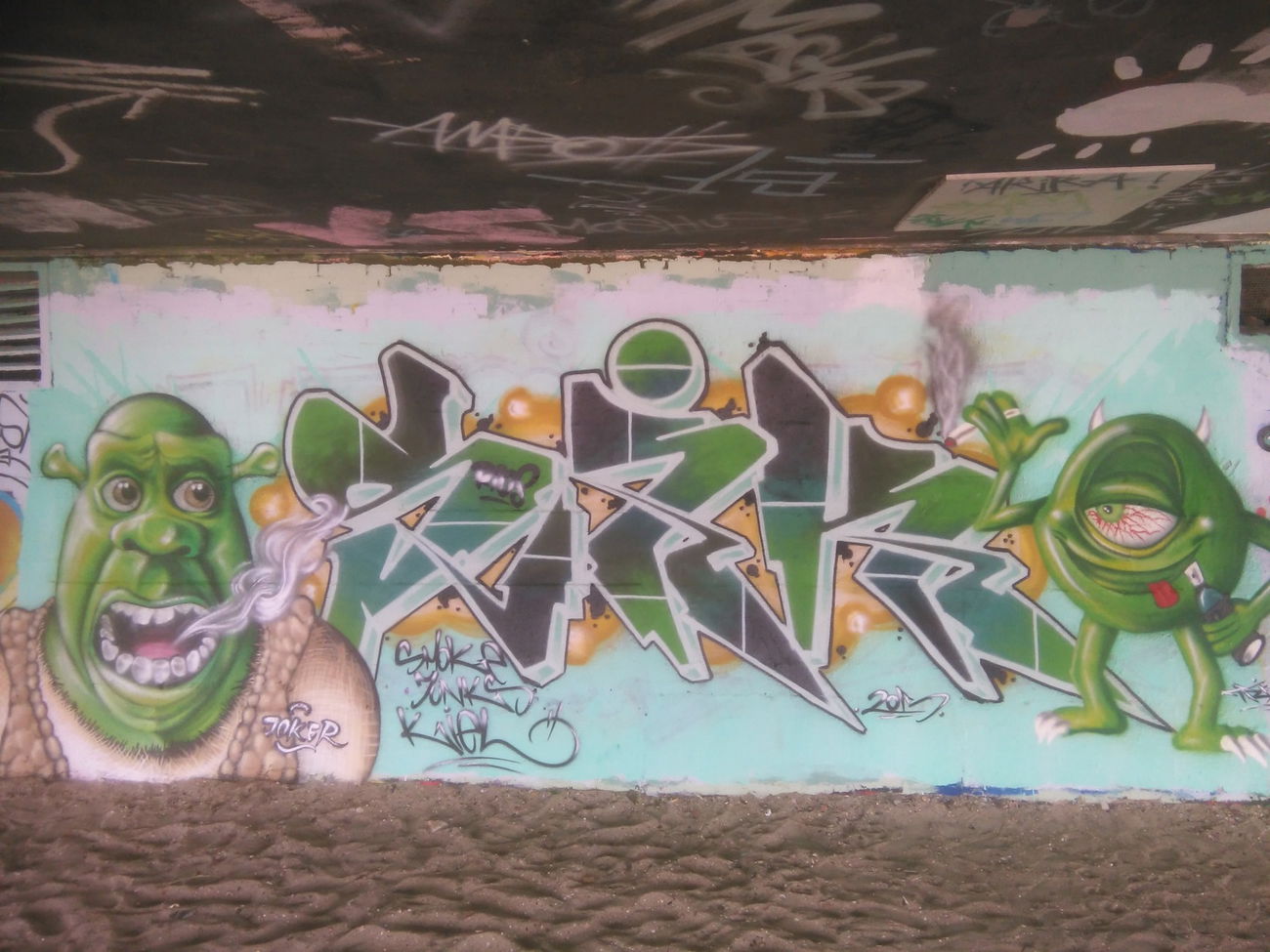 Graffiti Wall - Photo by QRios - Sjk, Kiel, Rios (2015)
