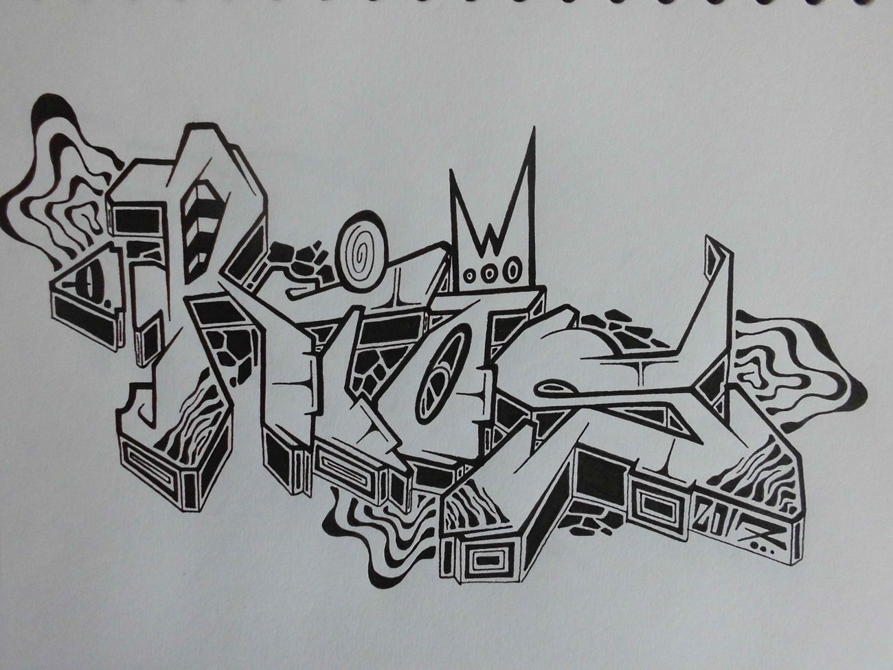 Graffiti Sketch - Photo by QRios - Q, Rios, Blackbook (2017)