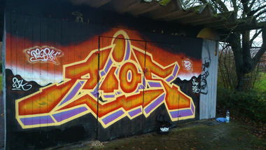 Graffiti Wall - Photo by QRios - Kiel, Sjk, Rios (2014)