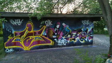 Graffiti Wall - Photo by QRios - Kiel, Sjk, Rios (2014)